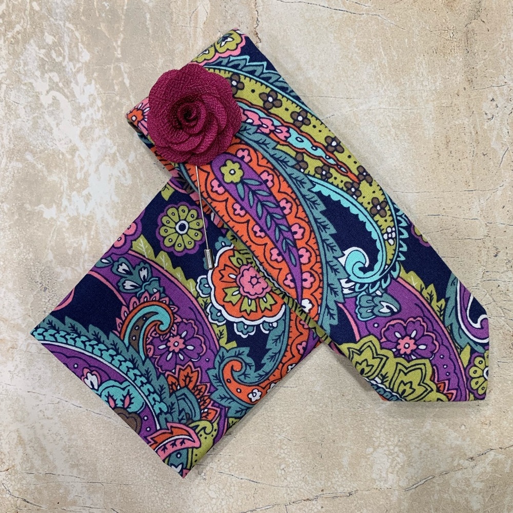 Paisley Tie Set